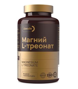Dietelle, Магний (L-треонат), капсулы, 90 шт.
