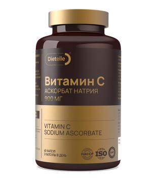 Dietelle, Витамин C (аскорбат натрия), капсулы, 60 шт.